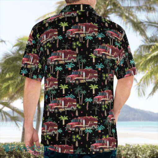 Broward County Sheriff Fire Rescue, Florida Freightliner Hawaiian Shirt Beach Summer Shirt Product Photo 4