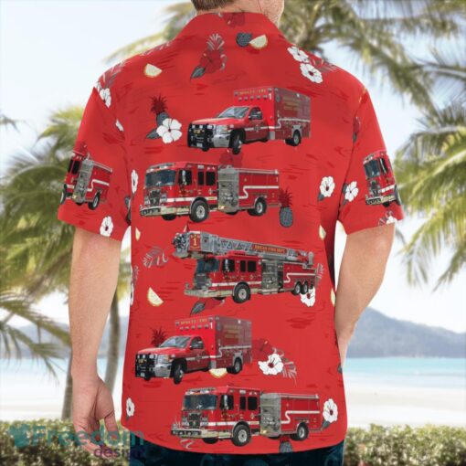 Bryan, Brazos County, Texas, Bryan Fire Department Aloha Hawaiian Shirt Product Photo 4