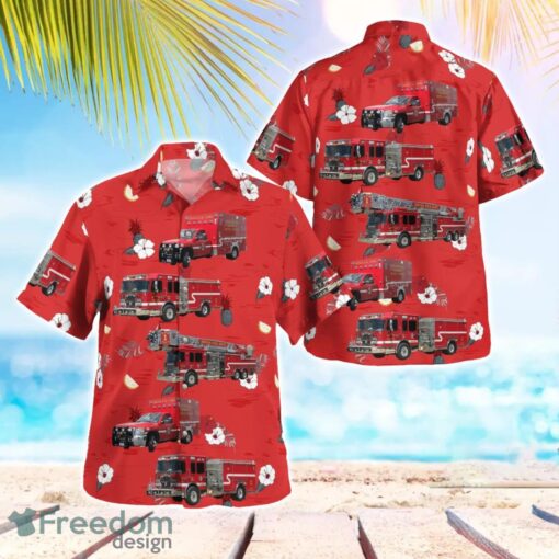 Bryan, Brazos County, Texas, Bryan Fire Department Aloha Hawaiian Shirt Product Photo 1