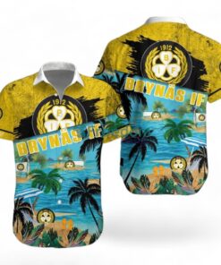 Brynas If Logo Combo Hawaiian Shirt And Short Trending Summer For Fans Product Photo 1