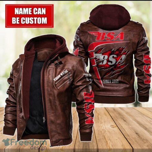 BSA 2D Leather Jacket For Men Custom Name Special Gift Ideas Product Photo 2