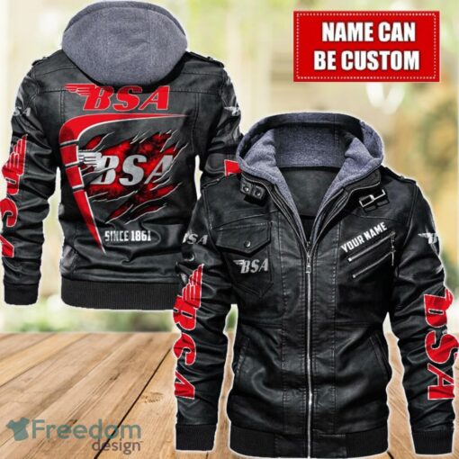 BSA 2D Leather Jacket For Men Custom Name Special Gift Ideas Product Photo 1