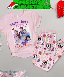 BTS Is My Valentine Fleece Pajamas Set Gift Family