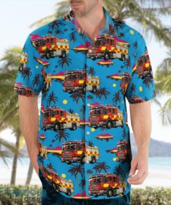 Buckinghamshire Fire and Rescue Service Summer Hawaiian Shirt Product Photo 4