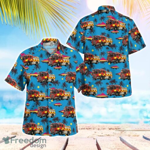 Buckinghamshire Fire and Rescue Service Summer Hawaiian Shirt Product Photo 1