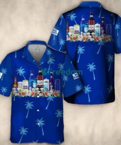 Bud Light Tropical Liquor Paradise Tropical Aloha Hawaiian Shirt