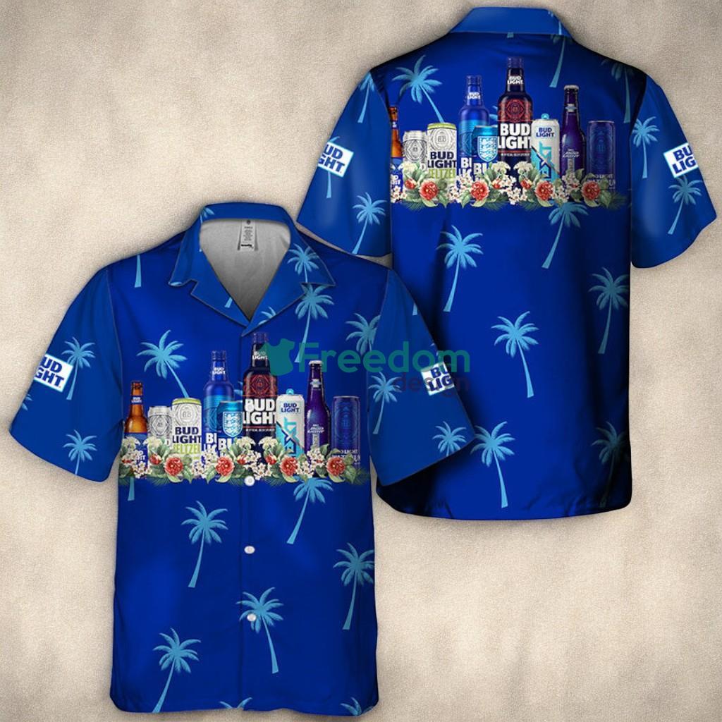 Bud Light Tropical Liquor Paradise Tropical Aloha Hawaiian Shirt image Bud Light Tropical Liquor Paradise Tropical Aloha Hawaiian Shirt Product Photo 1