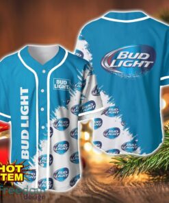 Bud Light Whiskey Logo Printed Baseball Jersey Shirt For Men And Women