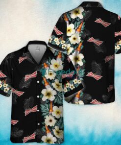 Budweiser Tropical Floral Tropical Aloha Hawaiian Shirt Budweiser Tropical Floral Tropical Aloha Hawaiian Shirt
