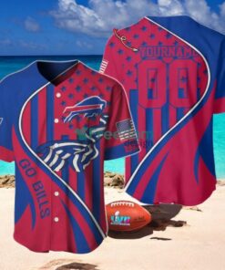 Buffalo Bills Custom Name And Number Slogan Baseball Jersey Shirt