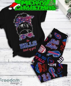 Buffalo Bills Kind Of Girl Mafia Bill Fleece Pajamas Set For Christmas
