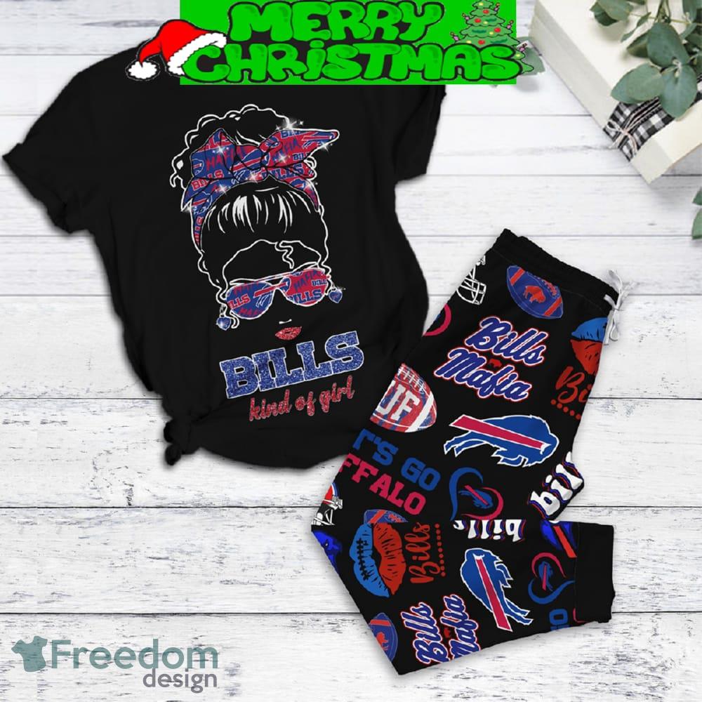 Buffalo Bills Kind Of Girl Mafia Bill Fleece Pajamas Set For Christmas image Buffalo Bills Kind Of Girl Mafia Bill Fleece Pajamas Set For Christmas - Buffalo Bills Kind Of Girl Mafia Bill Fleece Pajamas Set-1