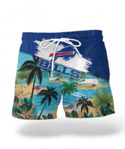 Buffalo Bills Logo Combo Hawaiian Shirt And Short Trending Summer For Fans Product Photo 2