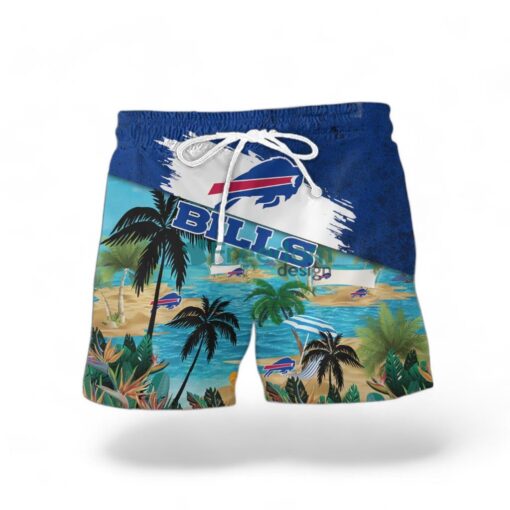 Buffalo Bills Logo Combo Hawaiian Shirt And Short Trending Summer For Fans Product Photo 2