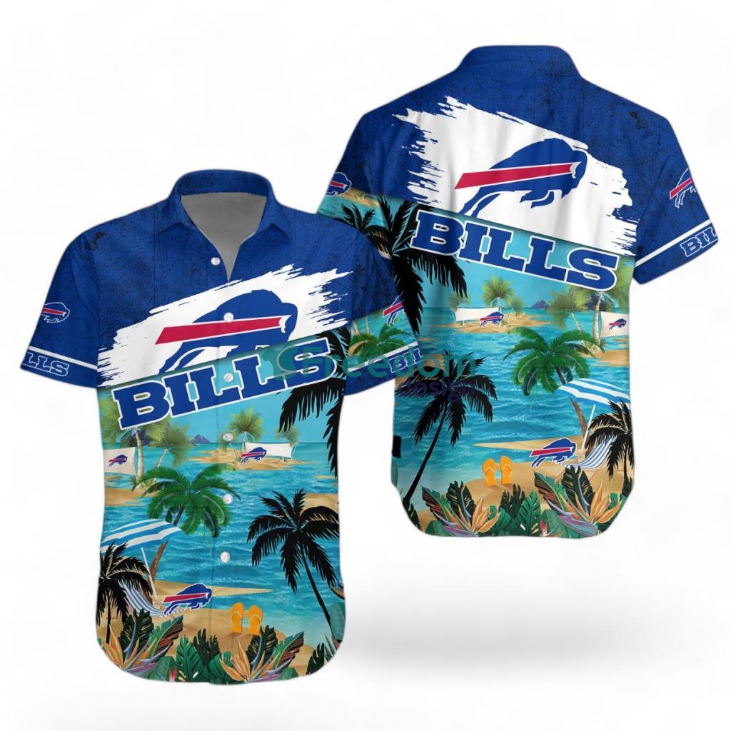 Buffalo Bills Logo Combo Hawaiian Shirt And Short Trending Summer For Fans Product Photo 1