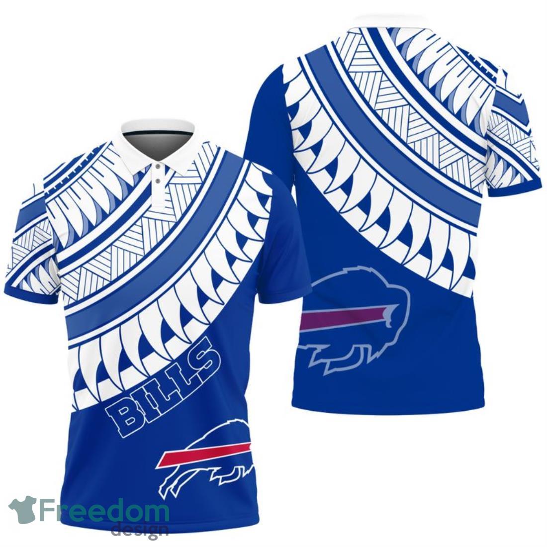 Buffalo Bills Polynesian Pattern Polo Shirt image Buffalo Bills Polynesian Pattern Polo Shirt Product Photo 1