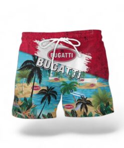 Bugati Logo Combo Hawaiian Shirt And Short Trending Summer For Fans Product Photo 2