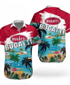 Bugati Logo Combo Hawaiian Shirt And Short Trending Summer For Fans Product Photo 1