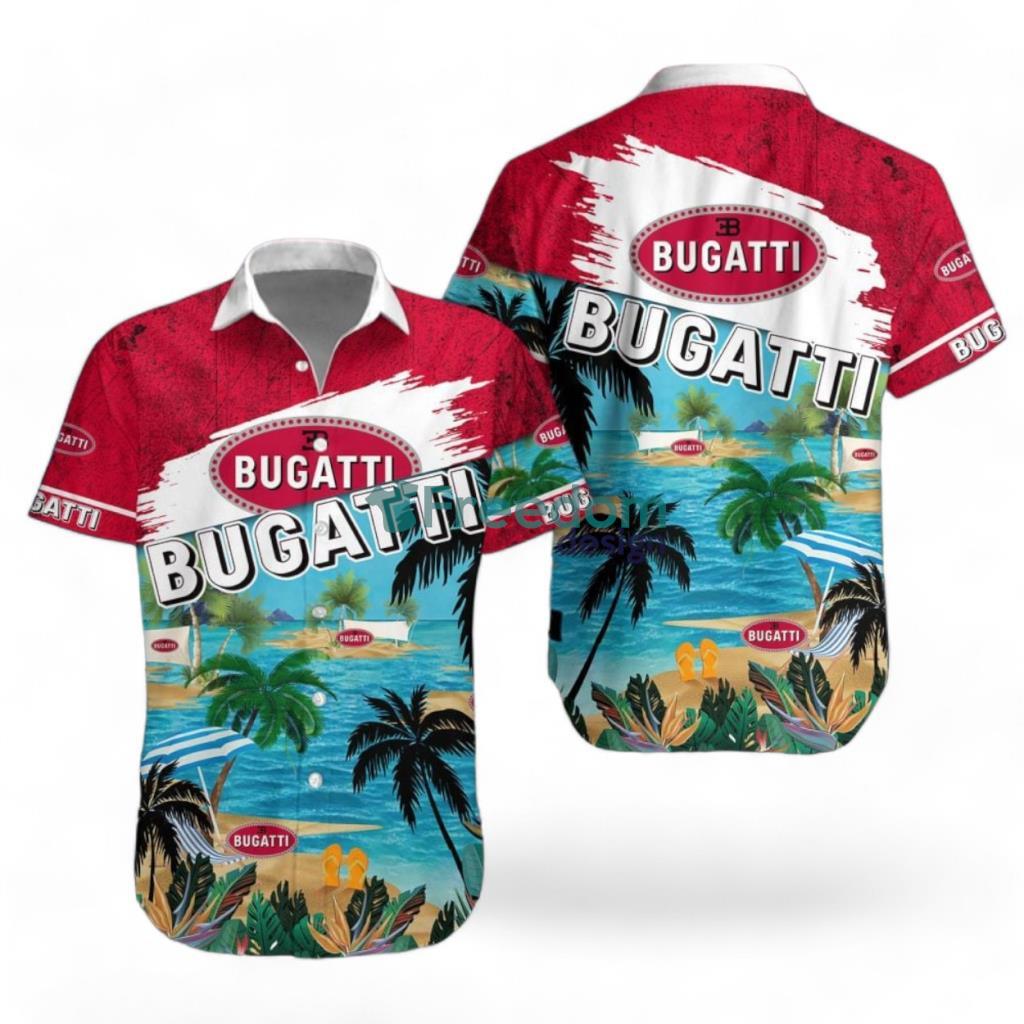 Bugati Logo Combo Hawaiian Shirt And Short Trending Summer For Fans Product Photo 1