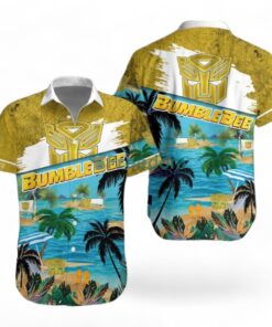 Bumblebee Logo Combo Hawaiian Shirt And Short Trending Summer For Fans Product Photo 1