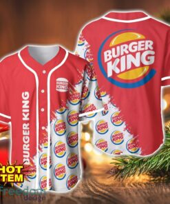 Burger King Logo Printed Baseball Jersey Shirt For Men And Women