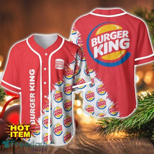 Burger King Logo Printed Baseball Jersey Shirt For Men And Women Product Photo 1