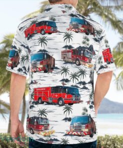 Burleson Fire Department 3D Hawaiian Shirt Product Photo 2