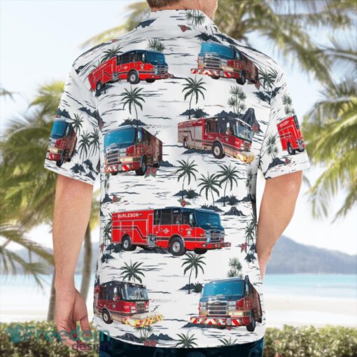 Burleson Fire Department 3D Hawaiian Shirt Product Photo 2