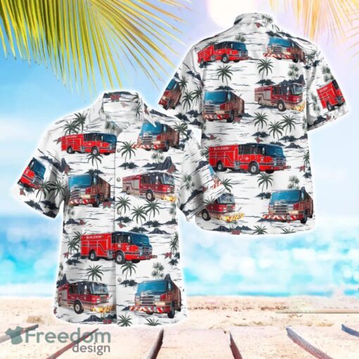 Burleson Fire Department 3D Hawaiian Shirt Product Photo 1