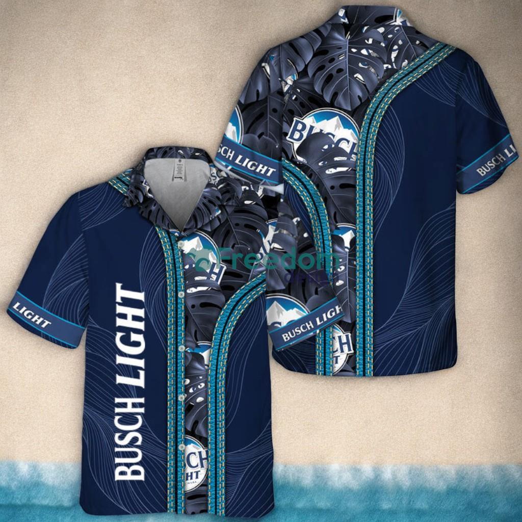Busch Light Palm Leaves Majesty Tropical Aloha Hawaiian Shirt image Busch Light Palm Leaves Majesty Tropical Aloha Hawaiian Shirt Product Photo 1