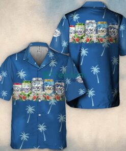 Busch Light Tropical Liquor Paradise Tropical Aloha Hawaiian Shirt