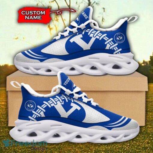 BYU Cougars NCAA Max Soul Shoes Big Logo And Custom Name Sneakers For Men Women Product Photo 2