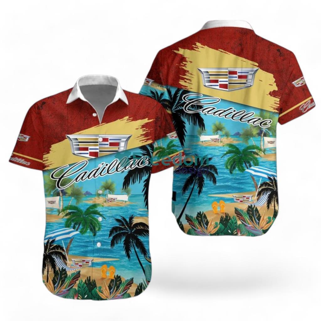 Cadillac Logo Combo Hawaiian Shirt And Short Trending Summer For Fans Product Photo 1