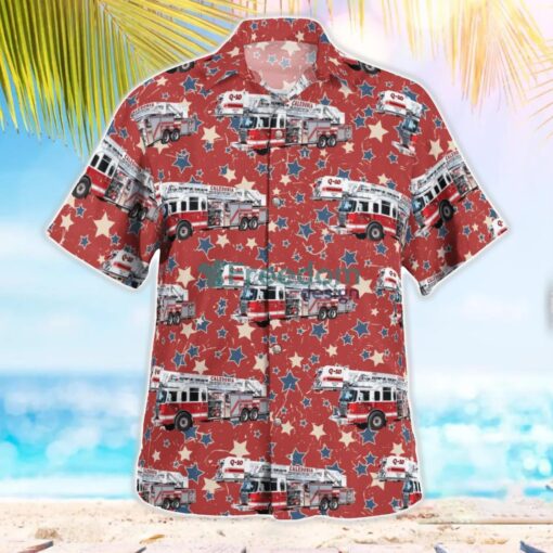 Caledonia Fire Department, Wisconsin Independence Day Hawaiian Shirt Beach Summer Shirt Product Photo 2