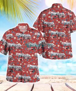 Caledonia Fire Department, Wisconsin Independence Day Hawaiian Shirt Beach Summer Shirt