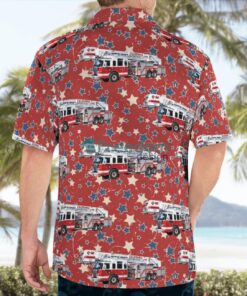 Caledonia Fire Department, Wisconsin Independence Day Hawaiian Shirt Beach Summer Shirt Product Photo 4