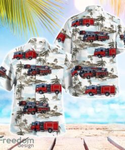 California, Ceres Fire Department Hawaiian Shirt Button Summer Shirt