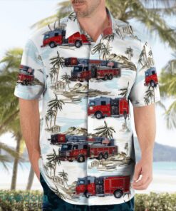 California, Ceres Fire Department Hawaiian Shirt Button Summer Shirt image California, Ceres Fire Department Hawaiian Shirt Button Summer Shirt Product Photo 4
