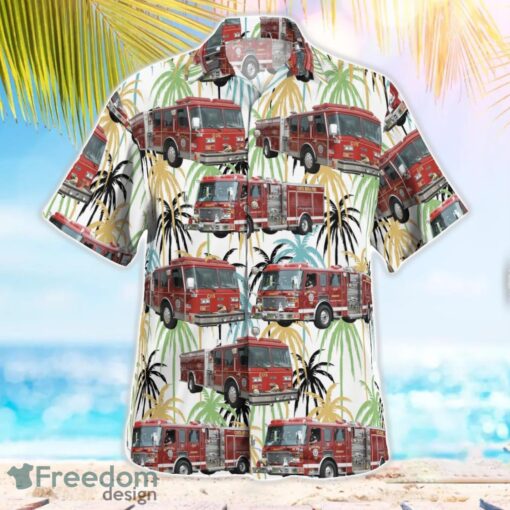 California Costa Mesa Fire & Rescue Department Pumper Hawaiian Shirt Button Summer Shirt Product Photo 2