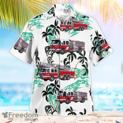 California, Fort Irwin Fire Department Hawaiian Shirt Button Summer Shirt Product Photo 3