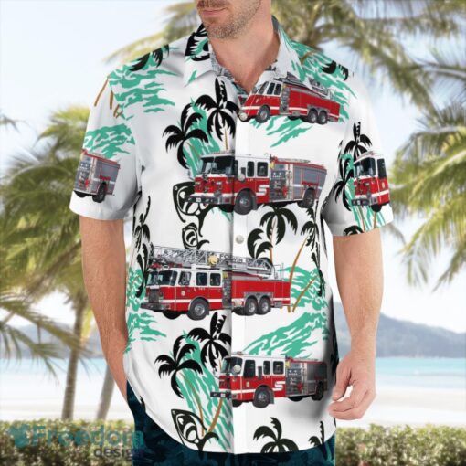 California, Fort Irwin Fire Department Hawaiian Shirt Button Summer Shirt Product Photo 4