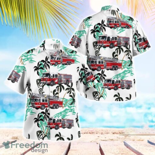 California, Fort Irwin Fire Department Hawaiian Shirt Button Summer Shirt Product Photo 1