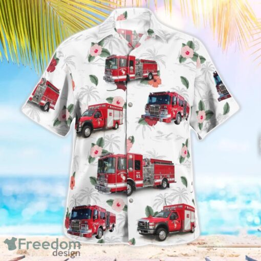 California Fresno County Fire Hawaiian Shirt Button Summer Shirt Product Photo 2