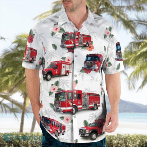 California Fresno County Fire Hawaiian Shirt Button Summer Shirt Product Photo 3