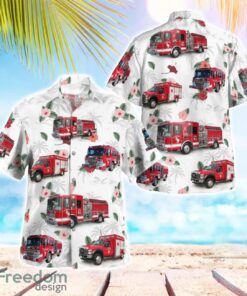 California Fresno County Fire Hawaiian Shirt Button Summer Shirt