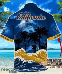 California Golden Bears NCAA Hawaiian Shirt Coconut Tree Waves Beach Hawaii Shirt Custom Name For Fans Product Photo 3