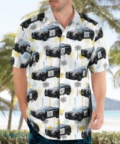 California Highway Patrol Ford Police Interceptor Utility Hawaiian Shirt Button Summer Shirt Product Photo 3