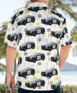 California Highway Patrol Ford Police Interceptor Utility Hawaiian Shirt Button Summer Shirt Product Photo 4