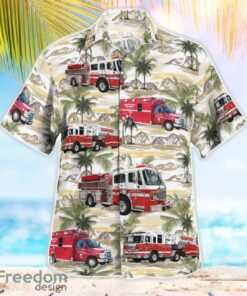 California Newport Beach Fire Department Hawaiian Shirt Button Summer Shirt Product Photo 2