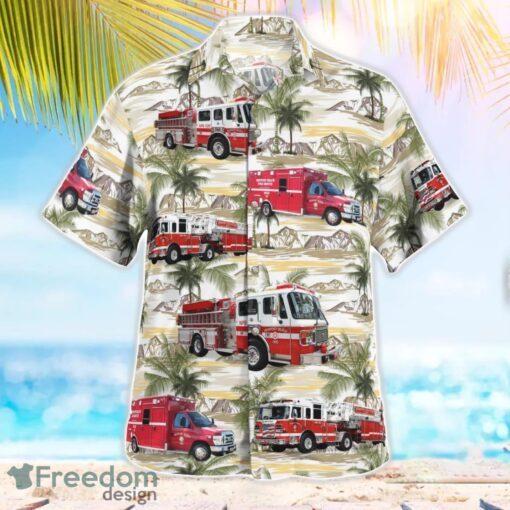 California Newport Beach Fire Department Hawaiian Shirt Button Summer Shirt Product Photo 2